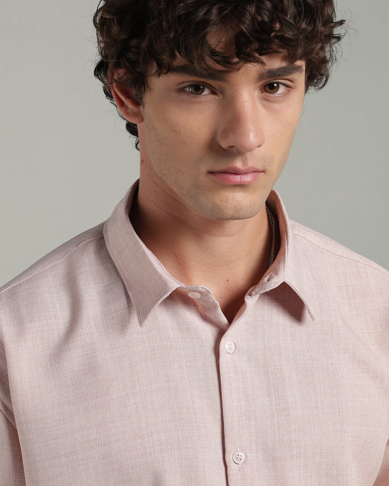 Petal Pink Textured Shirt