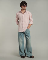 Petal Pink Textured Shirt