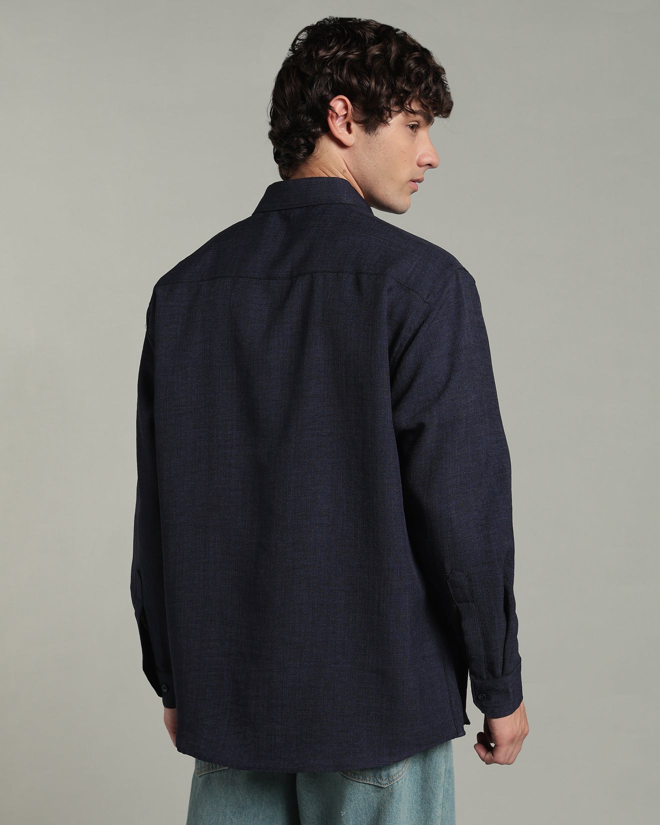 Ink Navy Textured Shirt