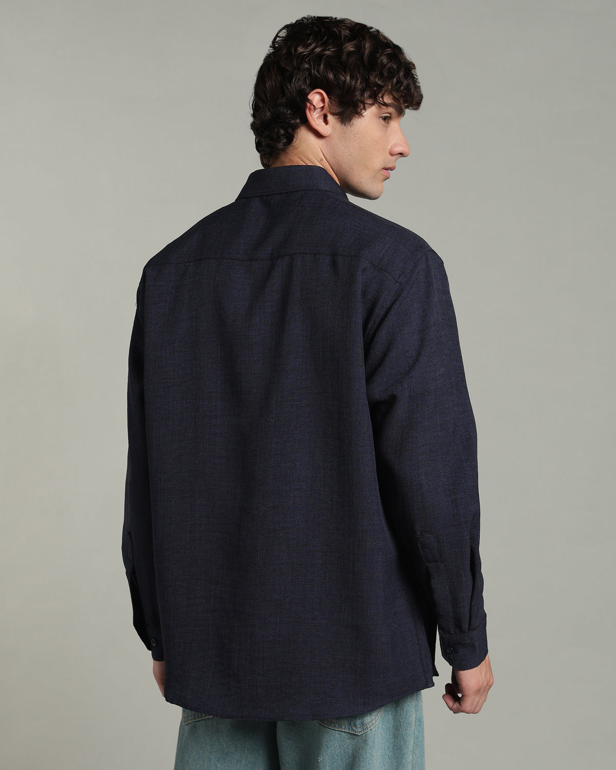 Ink Navy Textured Shirt