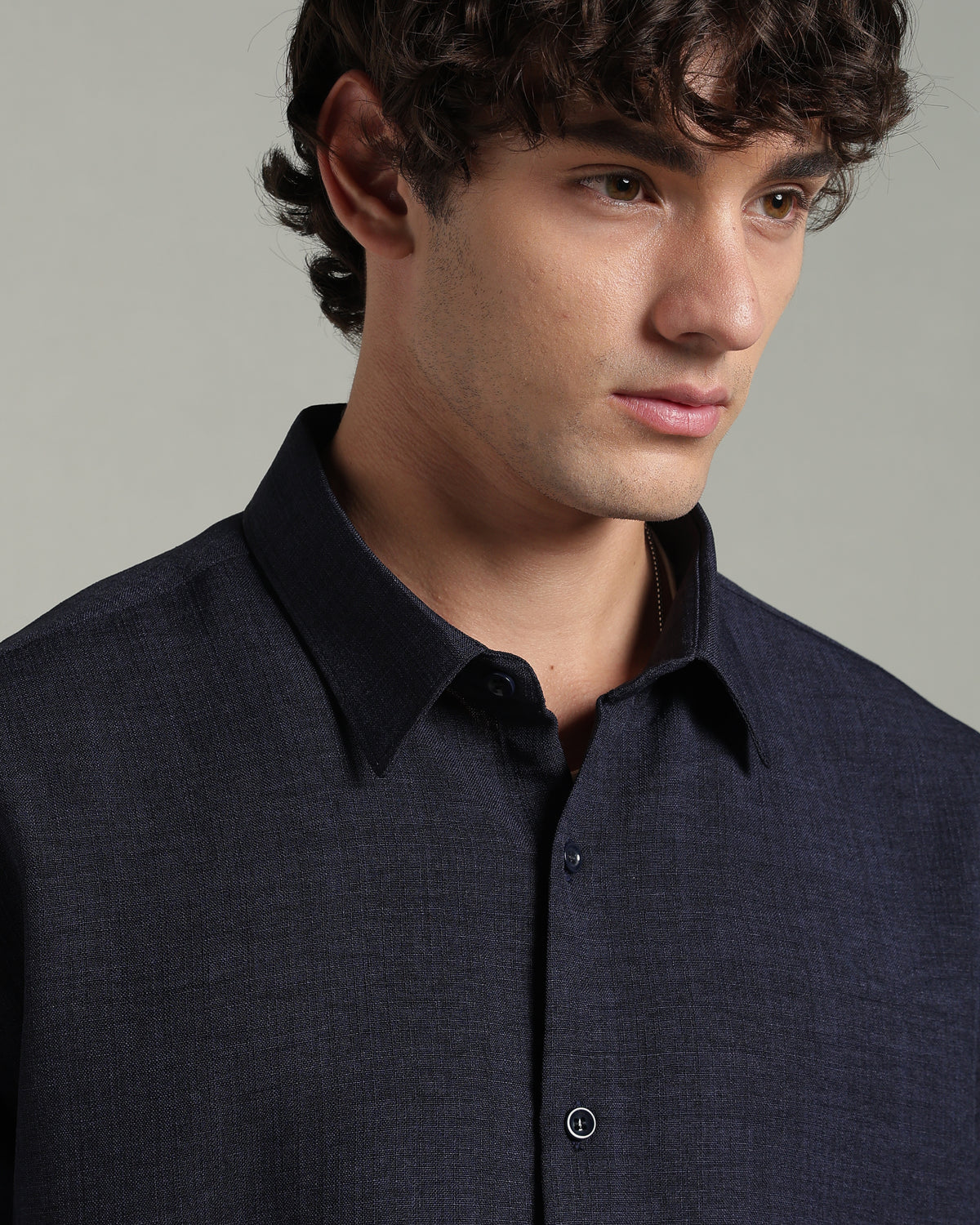 Ink Navy Textured Shirt