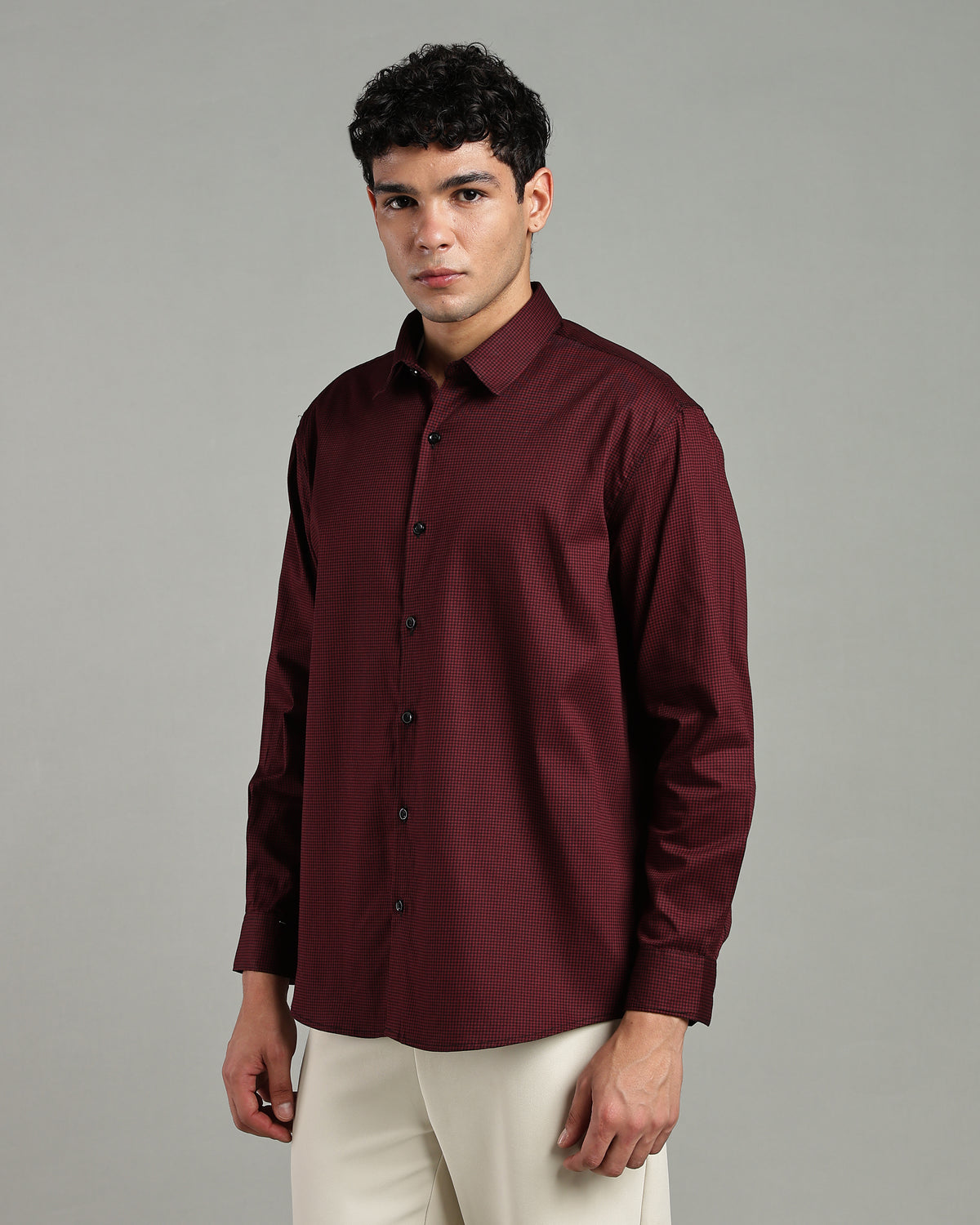 Oxblood Maroon Shirt