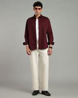 Oxblood Maroon Shirt