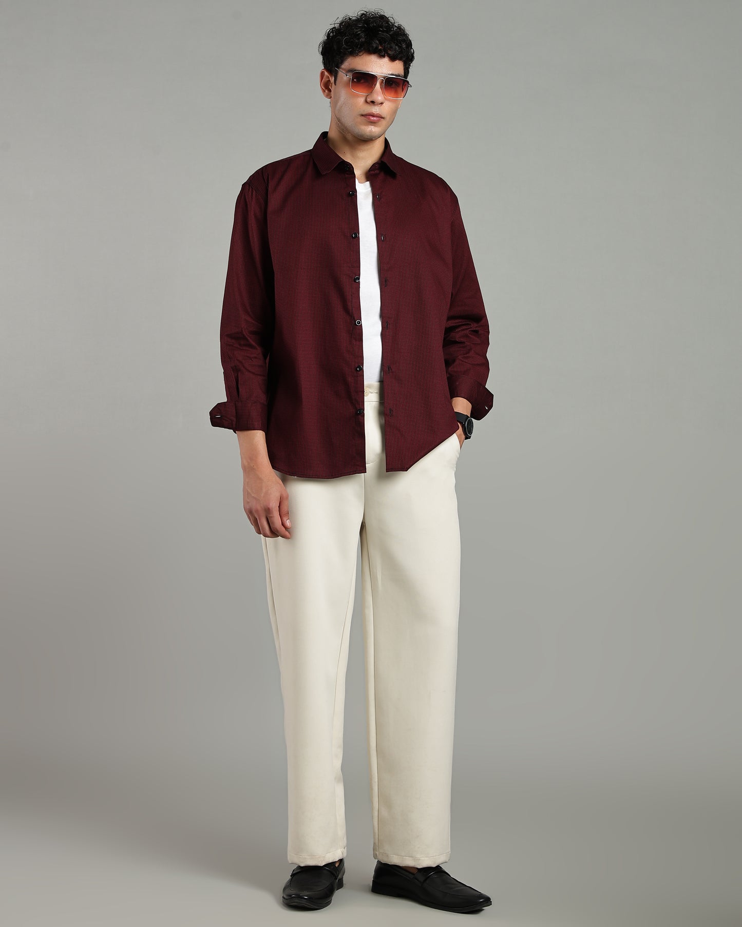 Oxblood Maroon Shirt