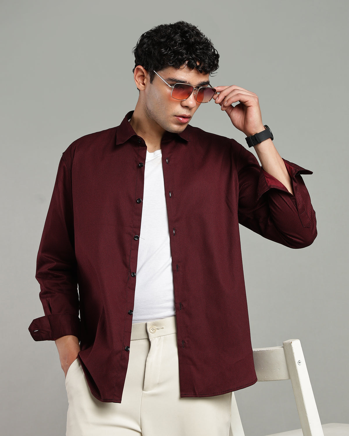 Oxblood Maroon Shirt