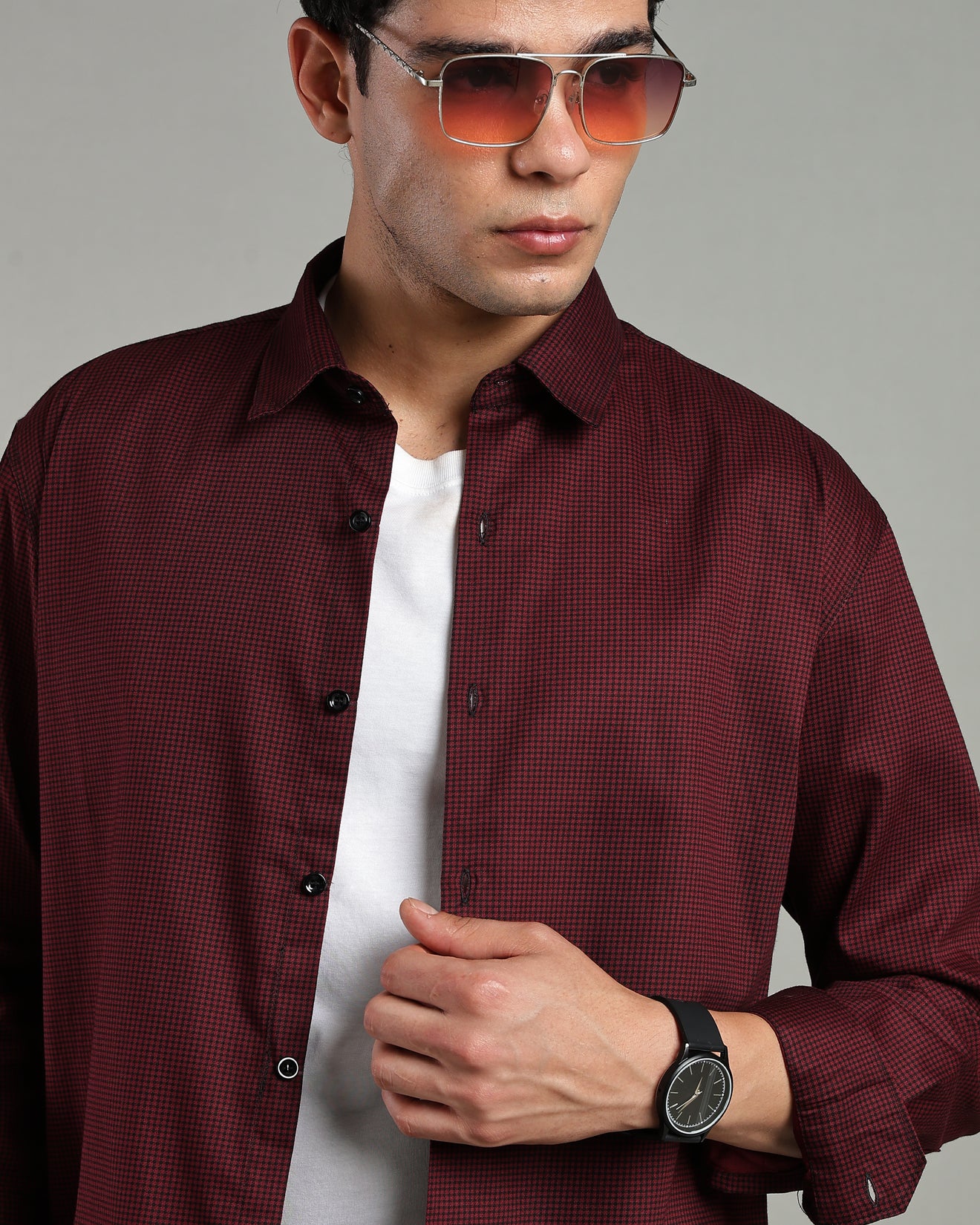 Oxblood Maroon Shirt