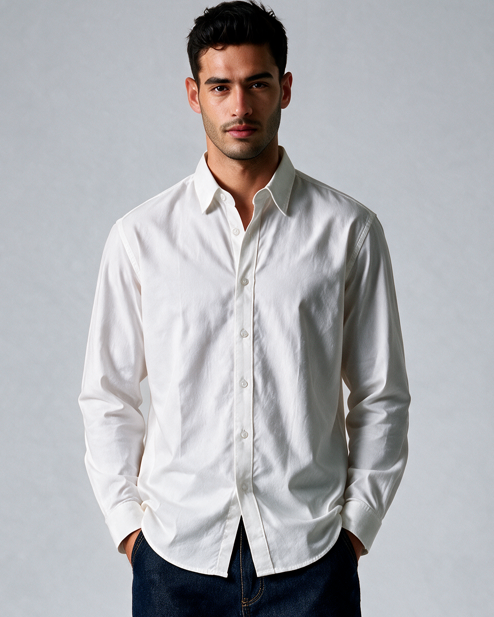 Cloud White Basic Shirt