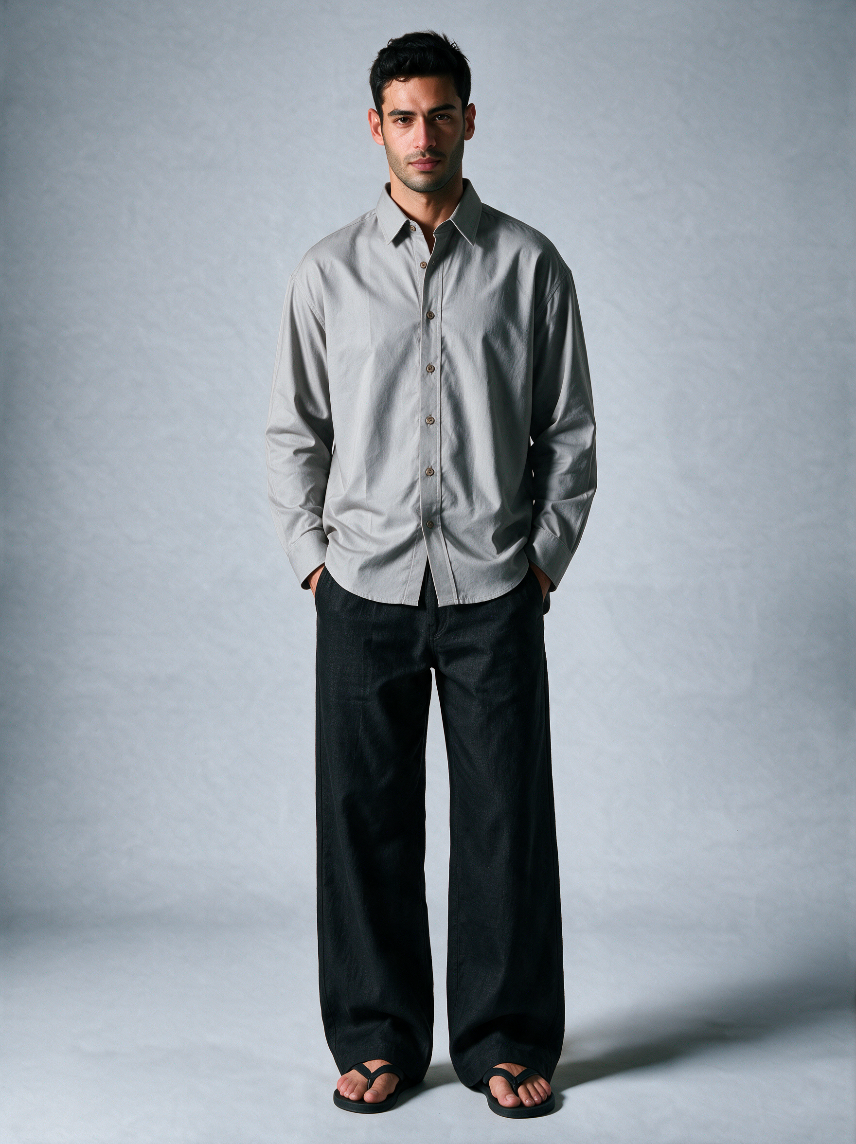 Stone Grey Basic Shirt