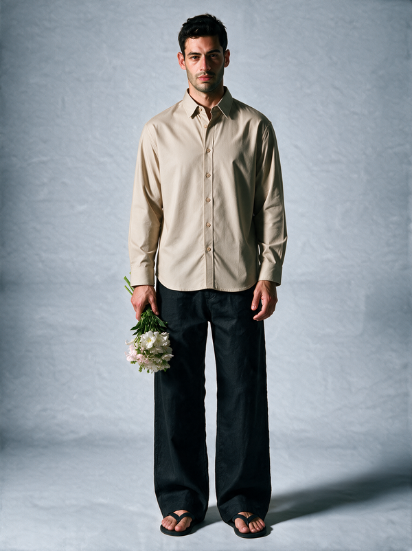 Sand Beige Basic Shirt