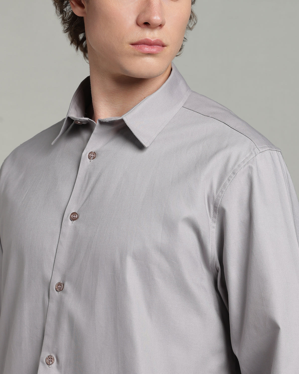 Stone Grey Basic Shirt