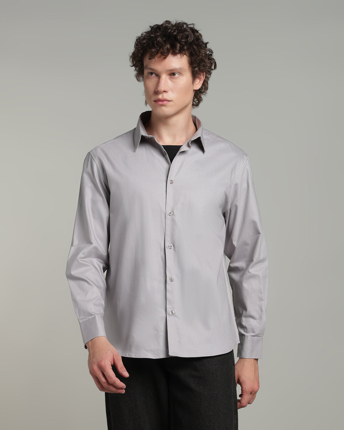 Stone Grey Basic Shirt