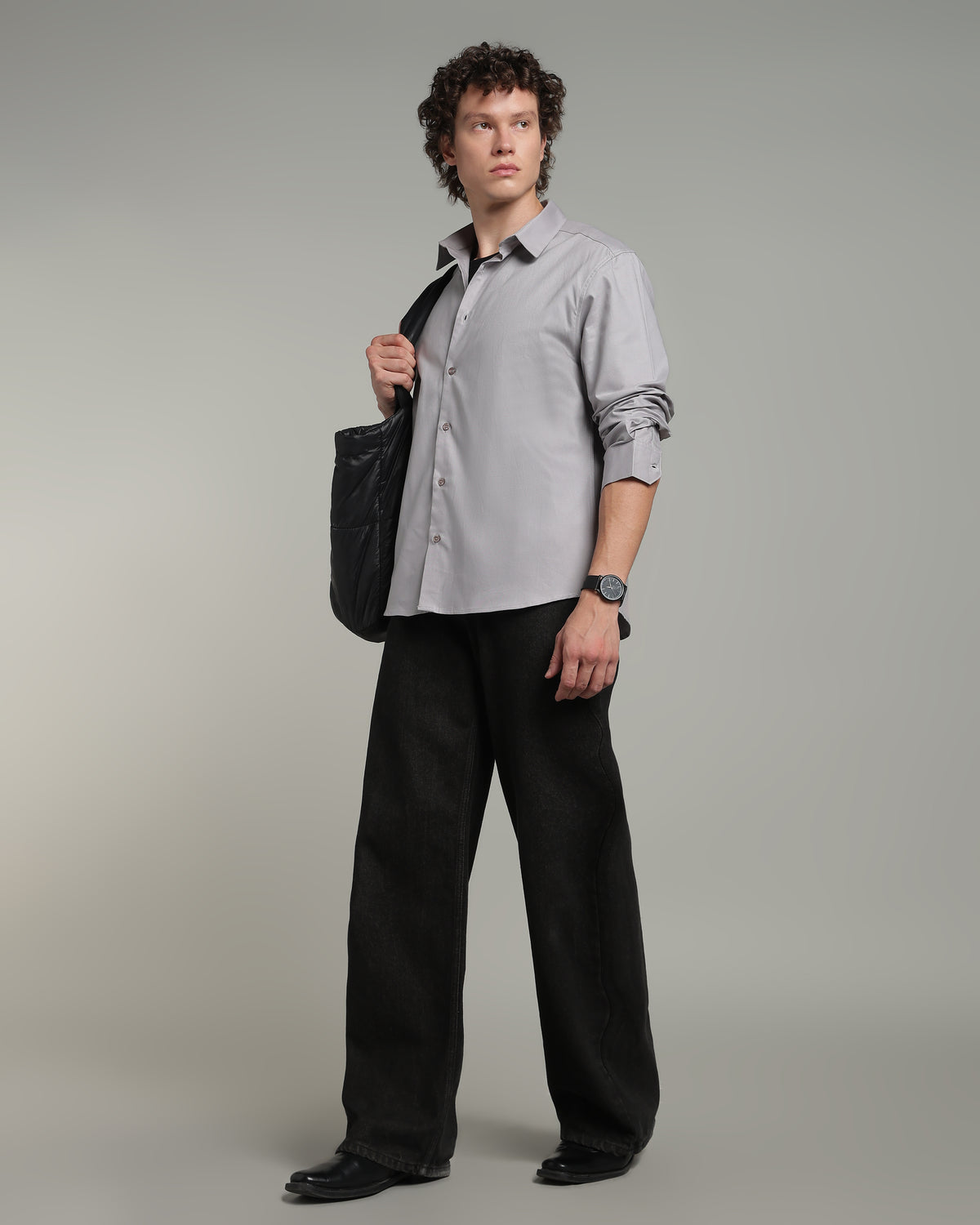 Stone Grey Basic Shirt