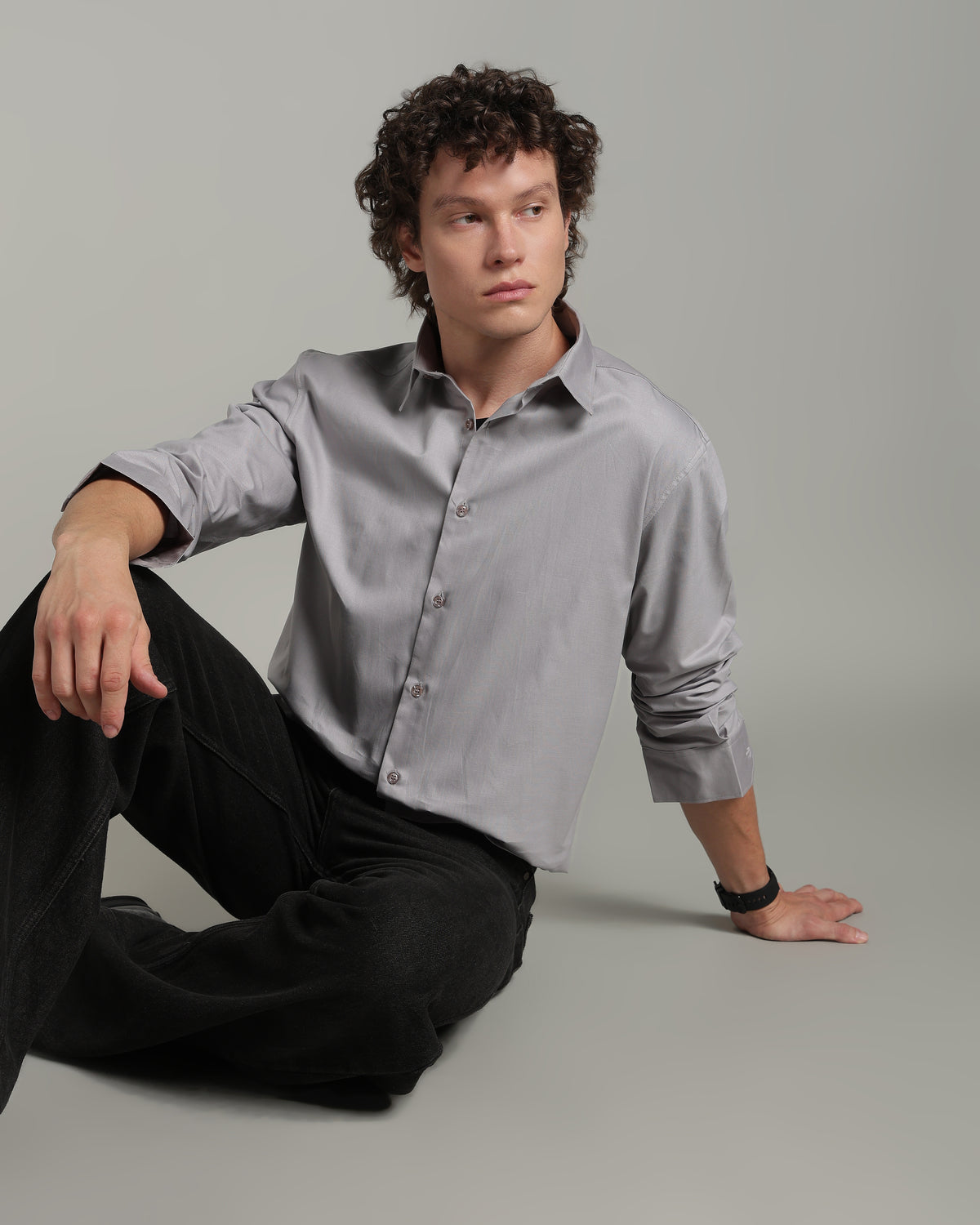 Stone Grey Basic Shirt