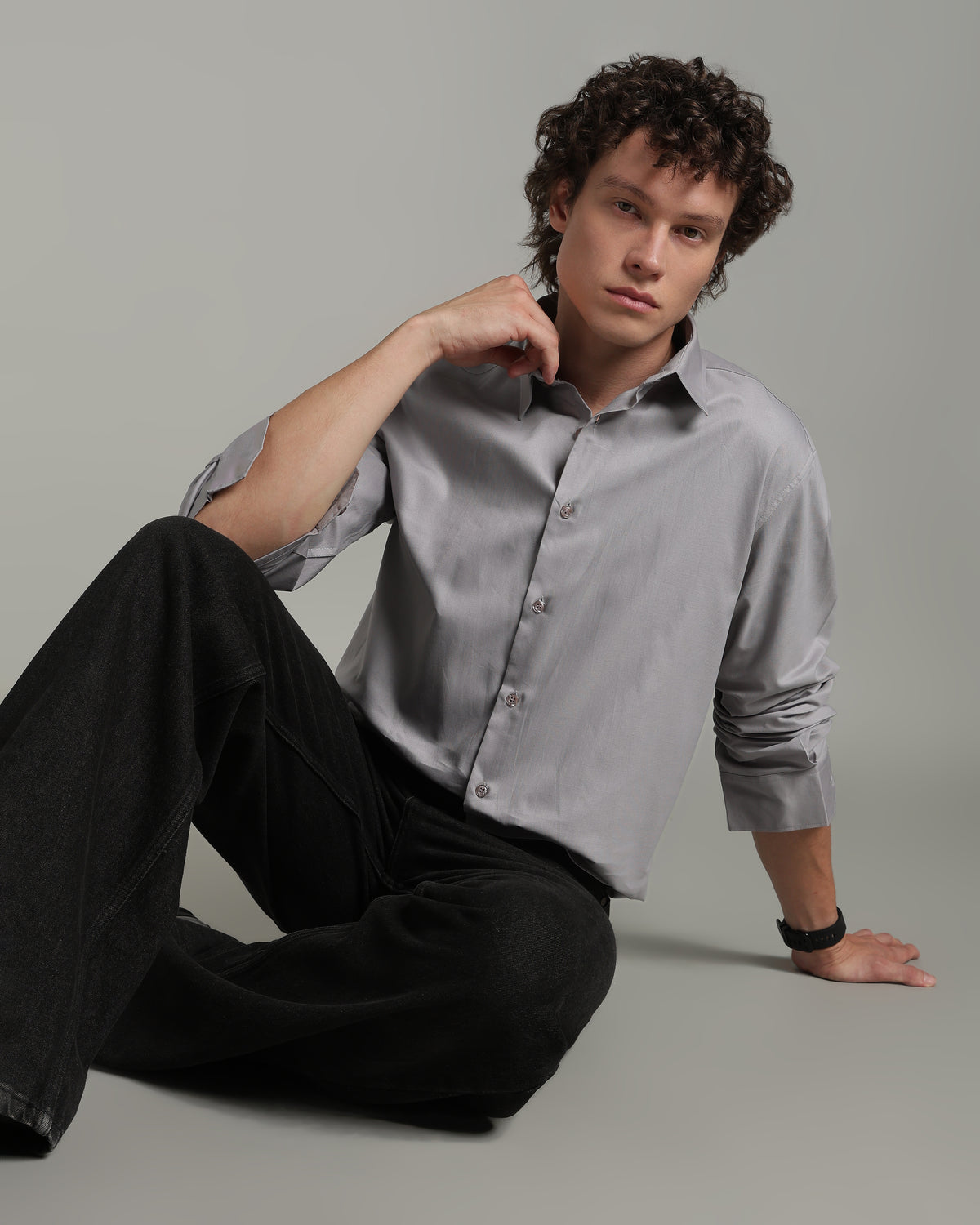 Stone Grey Basic Shirt