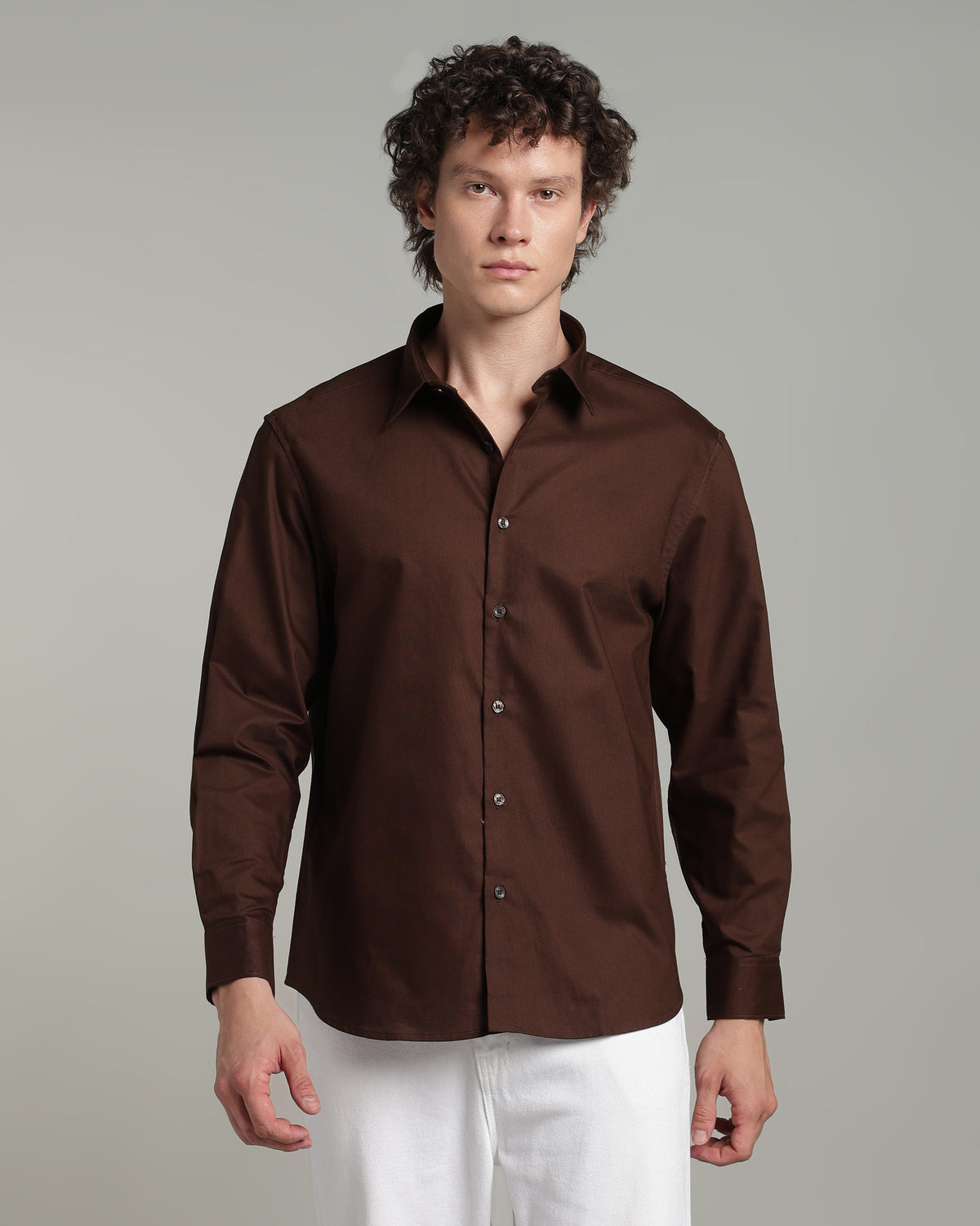 Espresso Brown Basic Shirt