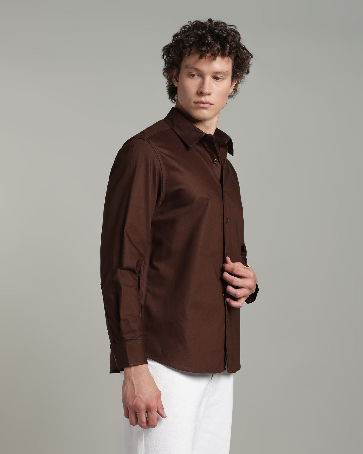 Espresso Brown Basic Shirt