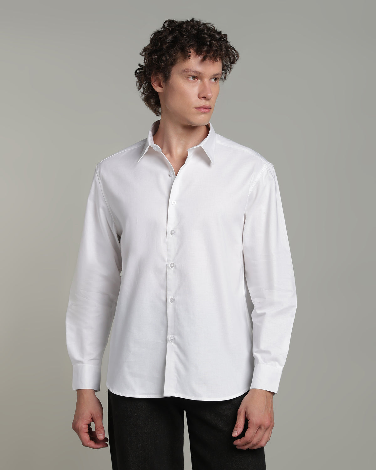 Cloud White Basic Shirt